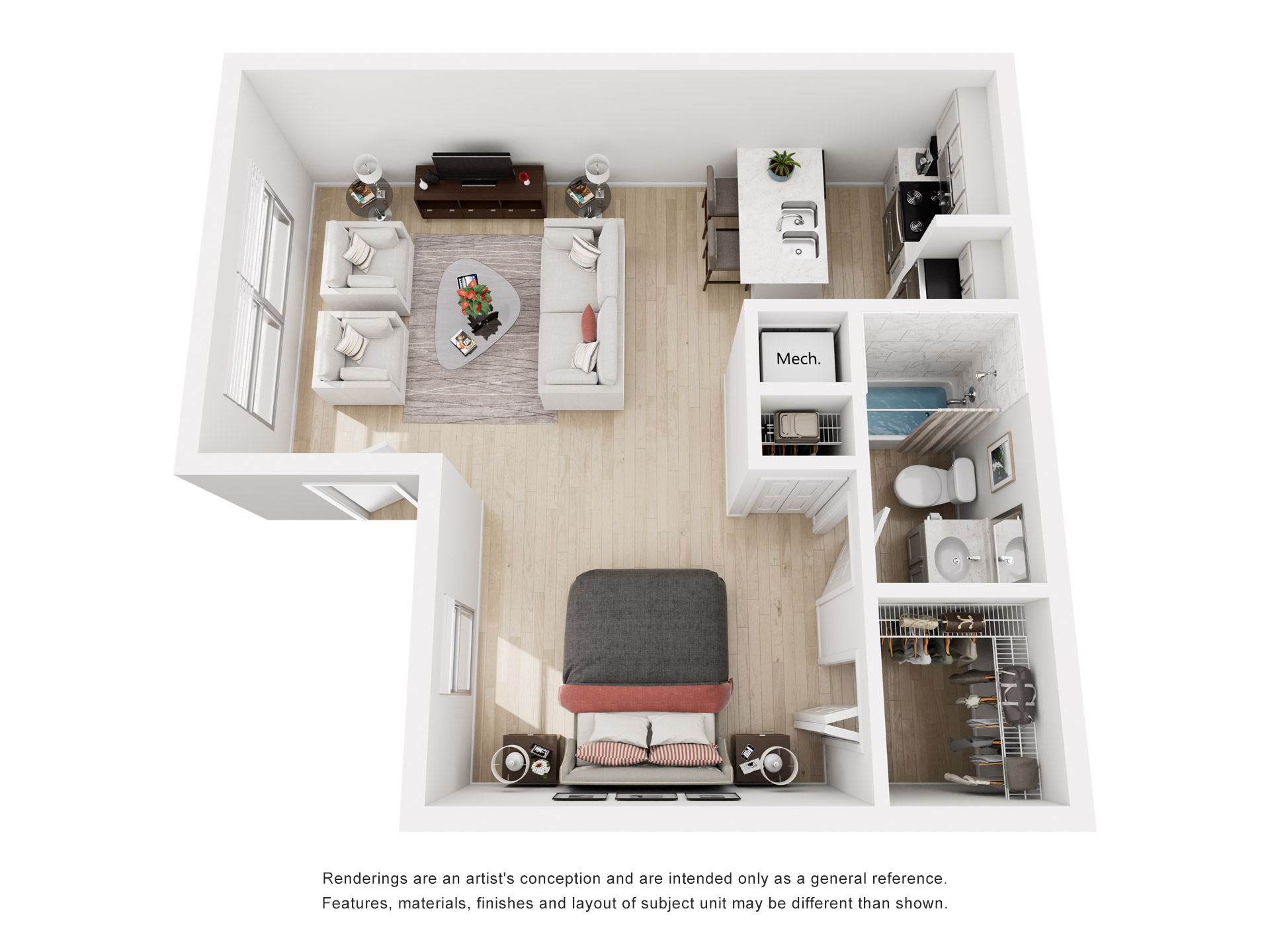 E2 Modern - 3D Plan