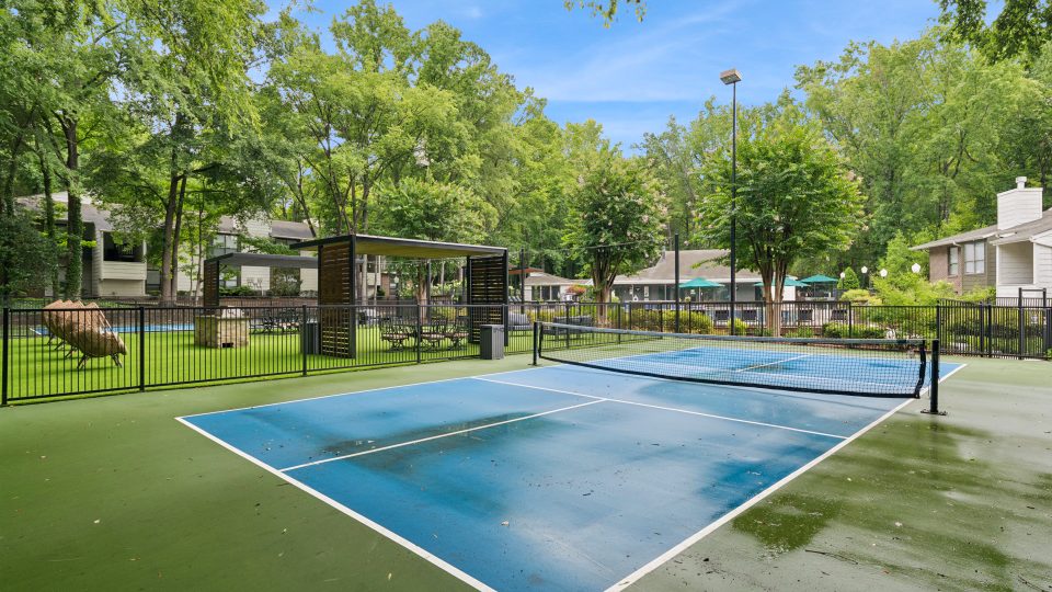tennis court at The Marley